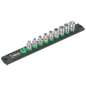 Wera® - Nuss-Magnetleiste A 4 Zyklop Steckschlüsseleinsatz-Satz, 1/4"-Antrieb, 9-teilig