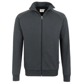 HAKRO - Sweatjacke College 606, anthrazit, Größe 2XL