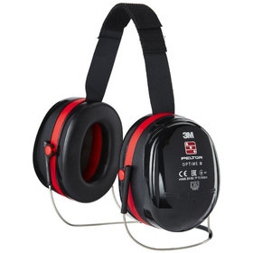 3M™ - PELTOR™ Optime™ III Kapselgehörschützer, 35 dB, schwarz/rot, Nackenbügel, H540B-412-SV
