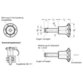 Ganter Norm® - 113.6-16-80 Edelstahl-Kugelsperrbolzen, mit Kunststoff-Knopf, Bolzen Werkstoff 1.4542