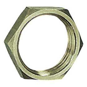 RIEGLER® - Sechskant Gegenmuttern Messing vernickelt G1/8" Länge 3,5mm SW 12mm