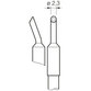 JBC - Lötspitze Serie C245 Sondertypen, C245796/2,2 x 0,75 mm, für THT-Lötungen