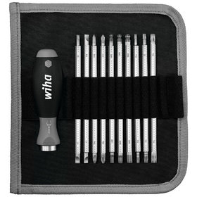 Wiha® - Wechselklingen-Set 281 T11 11-teilig mit Halter für Schlitz/PH/PZ/6-kant/TORX®