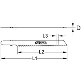 KSTOOLS® - Stichsägeblatt CV 100 x 4mm, T101D, 5er-Pack