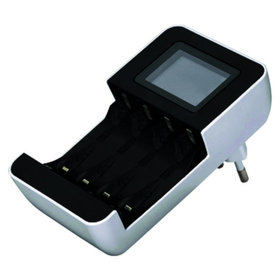 hama® - Ladegerät Delta LCD Premium, 87103, f. 1 - 4 Mignon AA/Micro AAA NiMH Akkus