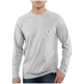 carhartt® - Herren Langarmshirt FORCE COTTON T-SHIRT L/S, heather grey, Größe XL