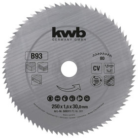 kwb - Profilholz-Kreissägeblätter ø250 x 30mm, 80Z