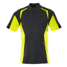 MASCOT® - Polo-Shirt Schwarz/Hi-vis Gelb 22083-771-0917, Größe XL