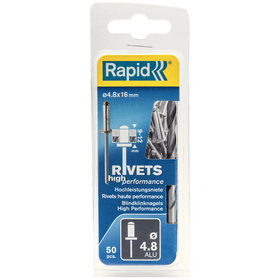 Rapid® - Blindniete Universal ø4,8 x 16mm incl. Bohrer 50er Pack, 5000390