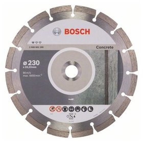 Bosch - Diamanttrennscheibe Standard for Concrete, 230 x 22,23 x 2,3 x 10mm, 1er-Pack (2608602200)