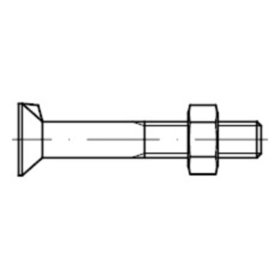 Senkschraube mit Nase DIN 604 MU Stahl M10 x 40mm