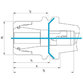 FAHRION® - Präzisions-Spannzangenfutter CP ADB SK40 ER16 160