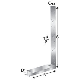 SIMPSON Strong-Tie® - Zuganker, 1-teilig, Stahl verzinkt, HD 400M16G-B