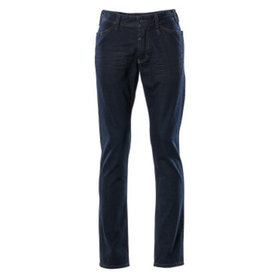 MASCOT® - Manhattan Jeans FRONTLINE, Gewaschener dunkelblauer Denim, Größe W32L34