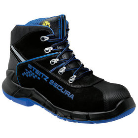 Steitz Secura - Sicherheitshalbstiefel VX PRO 7300 ESD, S2 SRC CI, schwarz/blau, NB, Größe 42