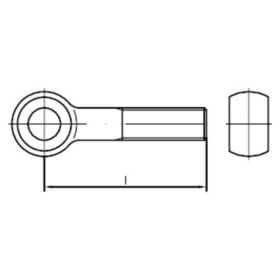 Augenschrauben DIN 444 Form B Stahl 4.6 M24 x 80mm