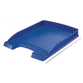 LEITZ® - Briefablage Flach Plus 52370035 DIN A4 stapelbar Polystyrol blau