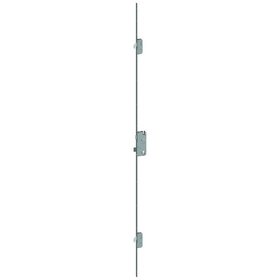 WINKHAUS - Mehrfachverriegelung hookLock M F2060,ein-/zweiflügelig, Typ M2,PZ gelocht 92/8, Dornmaß 45, Flachstulp 20 x2105, silberfarbig, Drückerhöhe1.050