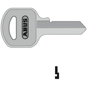 ABUS - Schlüsselrohling, 55/60, 747/60, halbrund, Messing neusilber