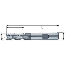 forum® - Schaftfräser Alu DIN 844B K HSSE ø4,00mm