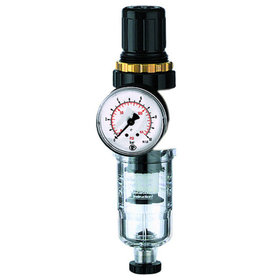 RIEGLER® - Filterregler Standard-mini Manometer Kunststoff Ablass halbautomatisch G1/8"