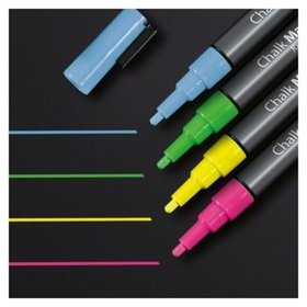 sigel® - Kreidemarker 20, 1-2mm, sortiert, Pck=4 Stück, pink, gelb, grün, blau, GL179