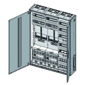 ABN - Komplettschrank AP 2Z 1stö 3Feld IP43 SS_5p mit Sammelschiene 5p