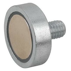 KIPP - MAGNET FLACHGREIFER D3=M03X7, FORM:C, D=10 ±0,15, H=4,5, H1=11,5, NDFEB, RUND, KOMP:STAHL