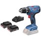 Bosch - Akku-Bohrschrauber GSR 18V-21, mit 2 x 2.0 Ah Li-Ion Akku, L-BOXX (06019H1008)