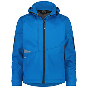 Dassy® - Gravity Softshell-Jacke, Größe 4XL, AZURBLAU/ANTHRAZITGRAU