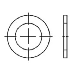 Stützscheiben, DIN 988 Federstahl 4 x 8 x 1mm