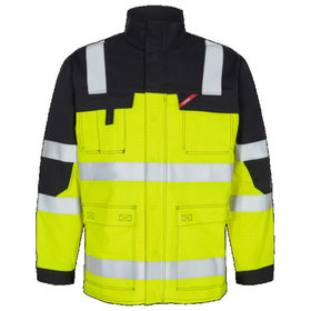 Engel - Safety+ Multinorm Jacke 1235-820 EN ISO 20471, Warngelb/Schwarz, Größe XS