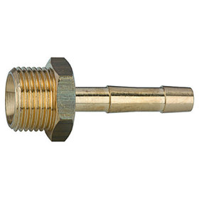 RIEGLER® - Einschraubtülle gerade Messing G1/8" LW8 Länge 36mm Gewindelänge 7mm SW14