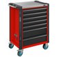 HAZET - Werkstattwagen Assistent 179NX-7-RAL3020, Schubladen, flach: 5 x 81 x 522 x 398mm, Schubladen, hoch: 2 x 166 x 522 x 398mm