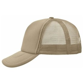 James & Nicholson - 5 Panel Mesh Cap MB070, khaki, Einheitsgröße