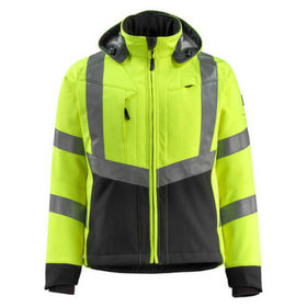 MASCOT® - Blackpool Soft Shell Jacke SAFE SUPREME, hi-vis Gelb/Schwarz, Größe XL