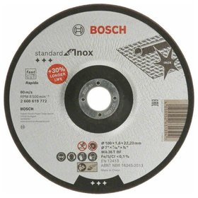 Bosch - Standard for Inox Trennscheibe gekröpft, 180 mm (2608619772)
