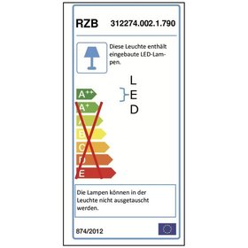 RZB - LED-Paneelleuchte 38W SideliteECO 4000K A++ LED nicht austauschbar 4600lm ws