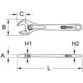 KSTOOLS® - Rollgabelschlüssel mit Ratsche, 0 - 32mm