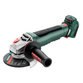 metabo® - Akku-Winkelschleifer WPB 18 LT BL 11-125 Quick (613059840), mit Bremse, Schnellspannmutter, drehbarem Akkupack, Totmannschalter, metaBOX 165 L