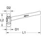 KSTOOLS® - BRONZEplus Schlosserhammer, 700g, amerikanische Form