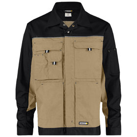 Dassy® - Lugano Zweifarbige Arbeitsjacke, khaki/schwarz, Größe 2XL