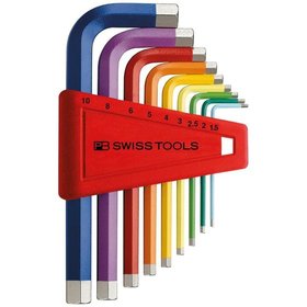 PB Swiss Tools - Winkelschraubendreher-Satz 9-teilig 1,5-10 bunt