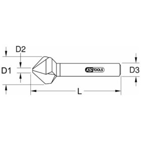 KSTOOLS® - Kegel- und Entgratsenker 120° HSS Co ø6,3mm