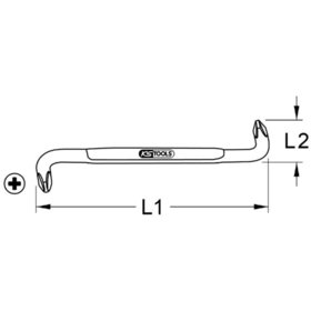 KSTOOLS® - Winkelschraubendreher PH1-PH2