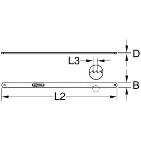 KSTOOLS® - BERYLLIUMplus Sägeblatt für Bügelsäge 300mm