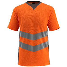 MASCOT® - Warnschutz-T-Shirt Sandwell 50127-933, warnorange/dunkelanthrazit, Größe 2XL