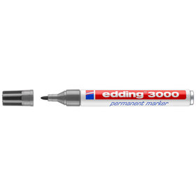 edding - 3000 Permanentmarker grau