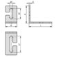 KIPP - WINKEL OFFEN L=80, B=40, H=60, STAHL VERZINKT UND PASSIVIERT