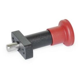 Ganter Norm® - 817.1-6-6-B-RT Rastbolzen mit rotem Knopf
